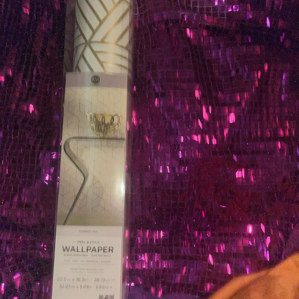 Gold and Cream Peel & Stick Wallpaper